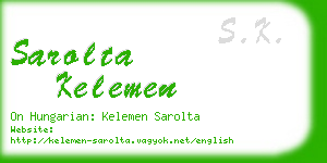 sarolta kelemen business card